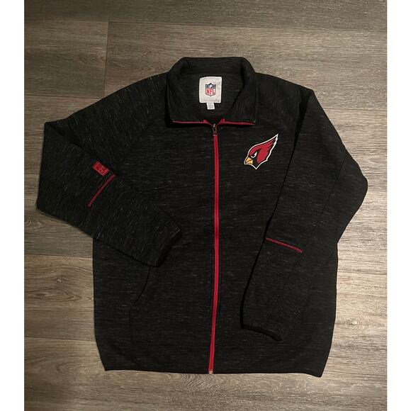 Arizona Cardinals Fleece Jacket.  Long Sleeve Full Zipper XL - Picture 3 of 5
